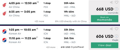 EST to Manila, Philippines to Washington, DC, USA .